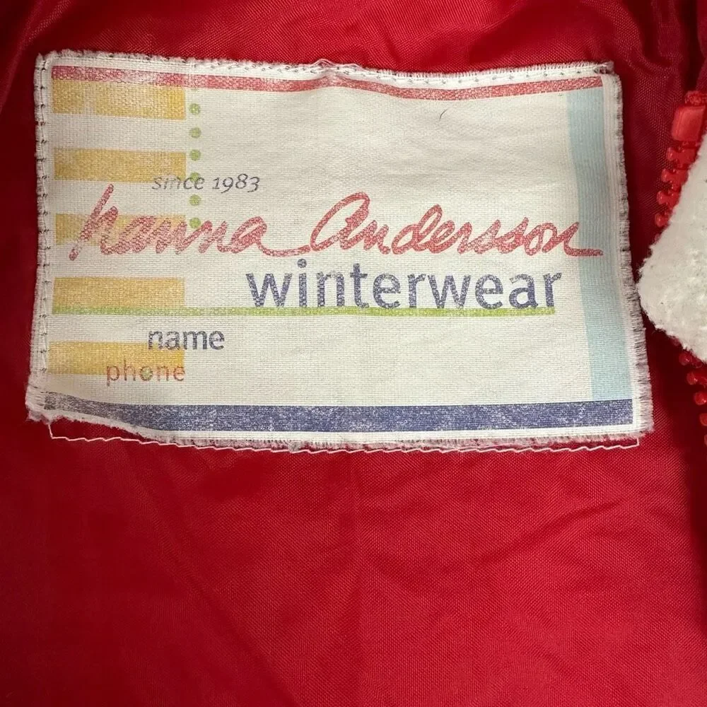 Hanna Andersson Red Hooded Snow Suit One Size Bunting